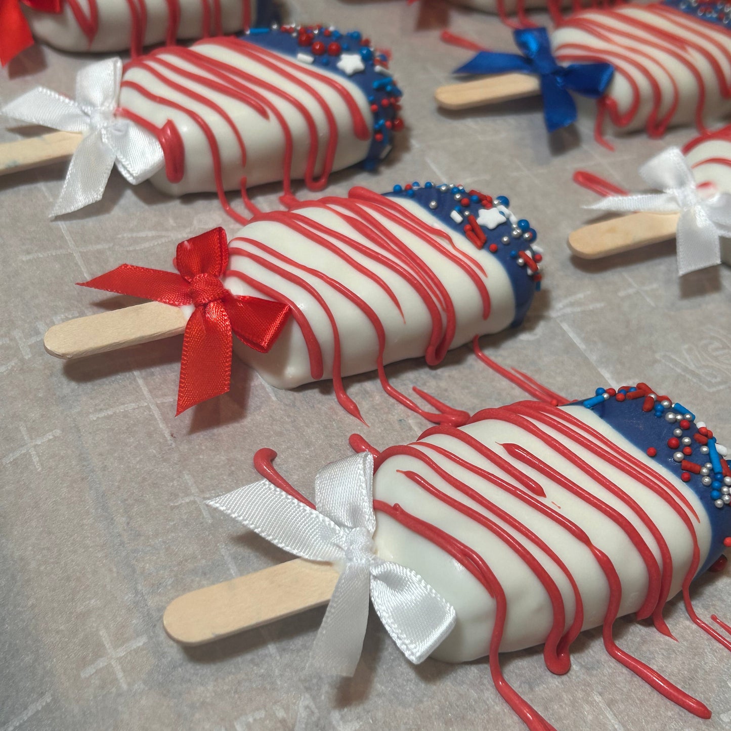 Stars Over Lake County Cakesicle