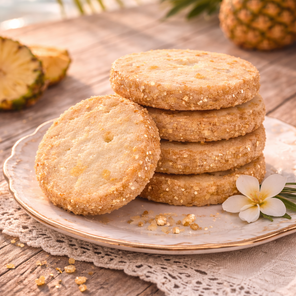 Pineapple Shortbread Cookie