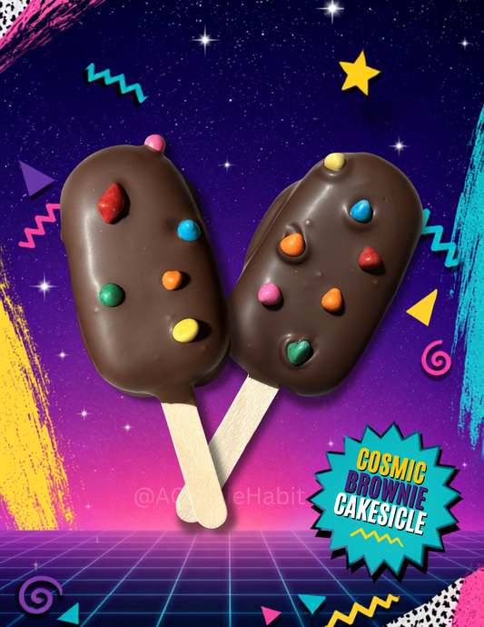 Cosmic Brownie Cakesicle